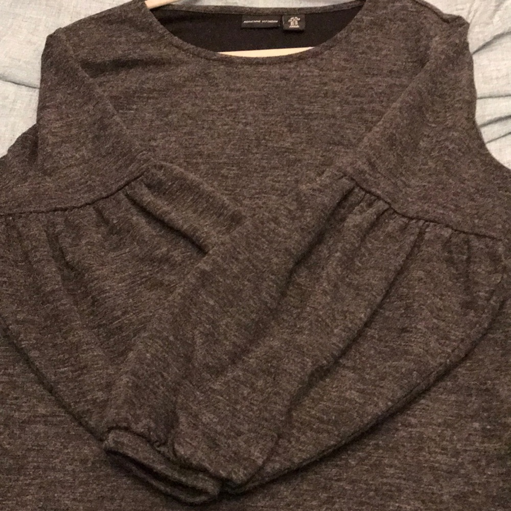 Adrienne Vittadini Grey Tunic Or Mini Xl - image 3